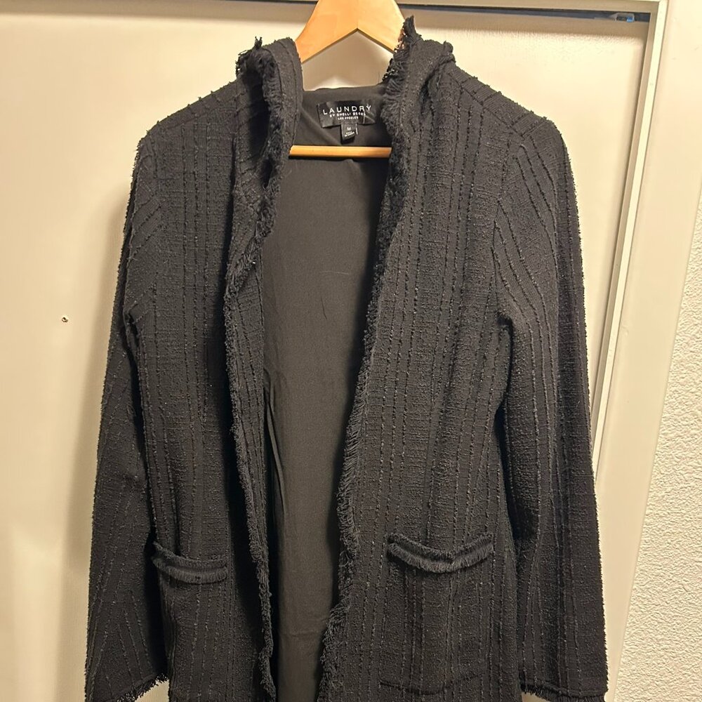 Laundry by Shelli Segal Hooded Bouclé Jacket